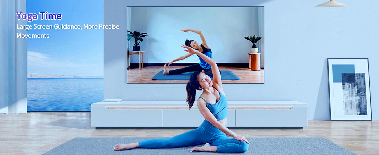 Mini projector portable,ceiling projector for bedroom, 4K Support Smart Portable Projector Auto Keystone , Voice Control, 180 Degree Rotation, Mini Projector with WiFi and Bluetooth