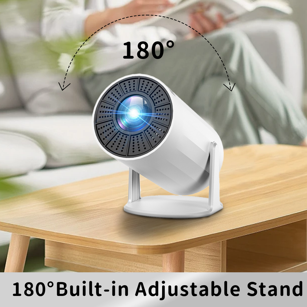Lermayal X8 MAX Projector with WIFI 6 and Bluetooth, 4K Support Smart Portable Projector 180° Rotatable 130'' Screen Movie Projector Auto Keystone HDMI/TV Stick/Laptop Android 11