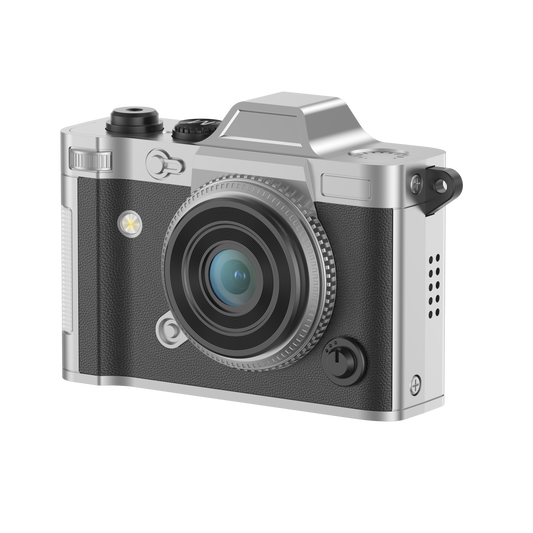 [LERMAYAL] Mini Keychain Digital Camera, 2K Retro Tiny Camera with 1.47" IPS Screen & 20MP Photos, Leather & Zinc Alloy Vintage Digicam for Travel, Vlog, Bag Charm, OTG Support for Android (Black)