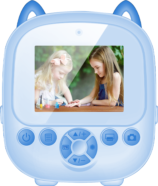 Kids Instant Print Camera, AI-Powered Digital Selfie Camera with Zero Ink Thermal Printing, 1080P HD Video & Object Recognition, Ideal Creative Birthday Gift for Boys and Girls Ages 3-12 (Blue)