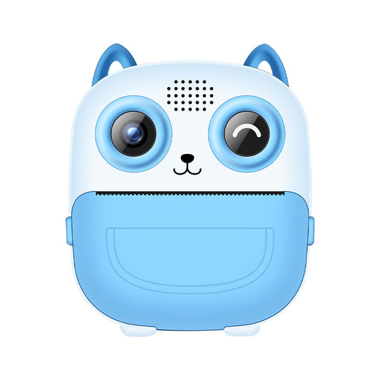 Kids Instant Print Camera, AI-Powered Digital Selfie Camera with Zero Ink Thermal Printing, 1080P HD Video & Object Recognition, Ideal Creative Birthday Gift for Boys and Girls Ages 3-12 (Blue)