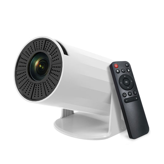 Mini projector portable,ceiling projector for bedroom, 4K Support Smart Portable Projector Auto Keystone , Voice Control, 180 Degree Rotation, Mini Projector with WiFi and Bluetooth